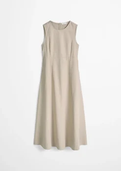 Ärmelloses Kleid regular aus Organic-Cotton-Lyocell-Leinen-Mix
