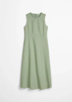 Ärmelloses Kleid regular aus Organic-Cotton-Lyocell-Leinen-Mix