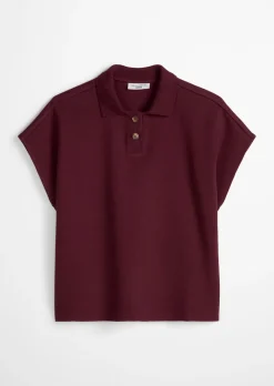 Ärmelloses Poloshirt wide aus Organic Cotton