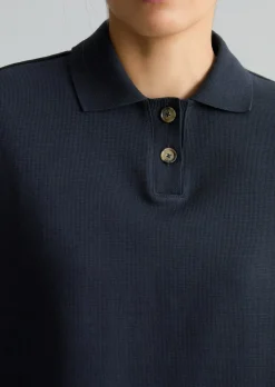 Ärmelloses Poloshirt wide aus Organic Cotton