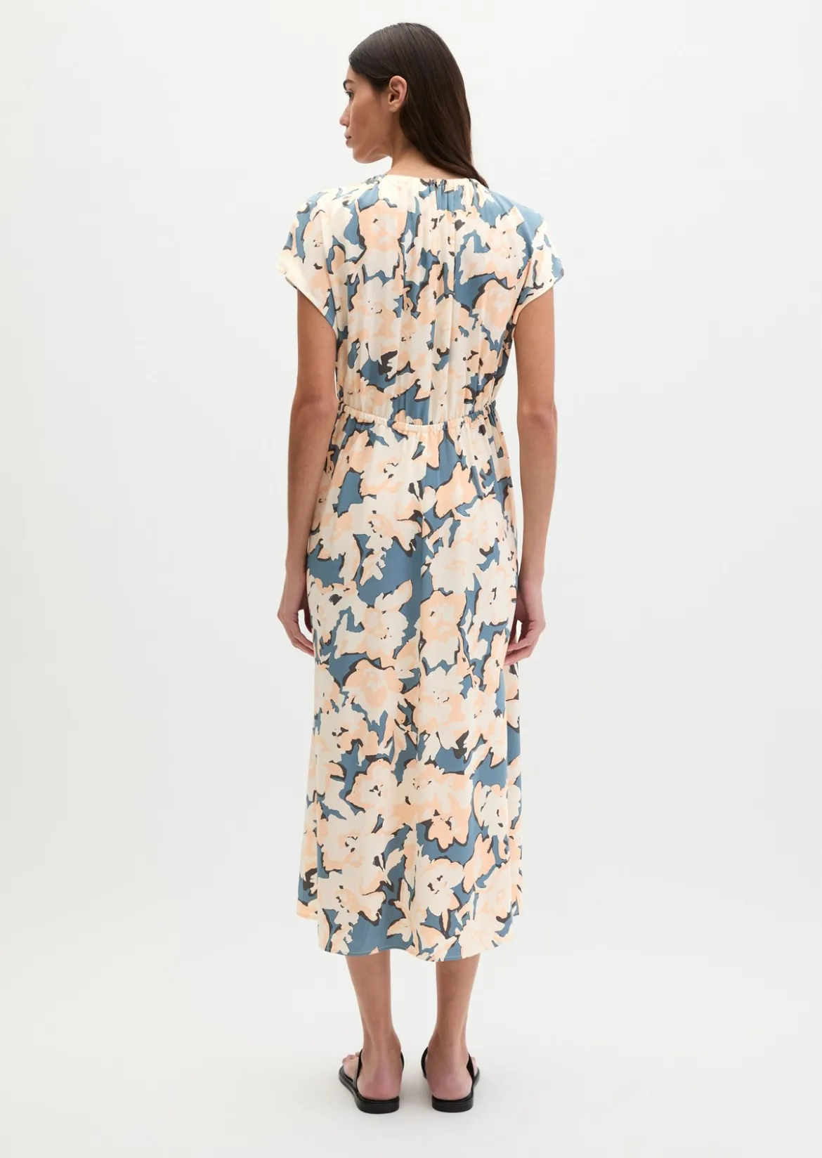 Ärmelloses Print-Kleid flared aus LENZING™ ECOVERO™