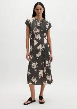 Ärmelloses Print-Kleid flared aus LENZING™ ECOVERO™