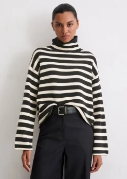 Rollkragenpullover regular aus Heavy Weight Cotton