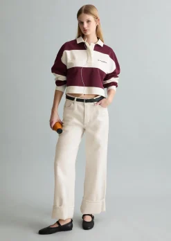 Rugby-Sweatshirt relaxed aus reinem Organic Cotton