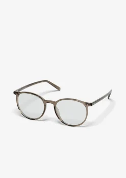 Runde Unisex-Panto-Brille aus hochwertigem Acetat