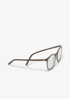 Runde Unisex-Panto-Brille aus hochwertigem Acetat