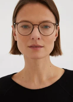 Runde Unisex-Panto-Brille aus hochwertigem Acetat