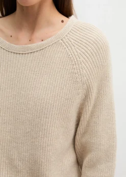 Rundhalspullover loose aus Heavy-Weight-Organic-Cotton