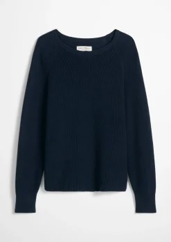 Rundhalspullover loose aus Heavy-Weight-Organic-Cotton