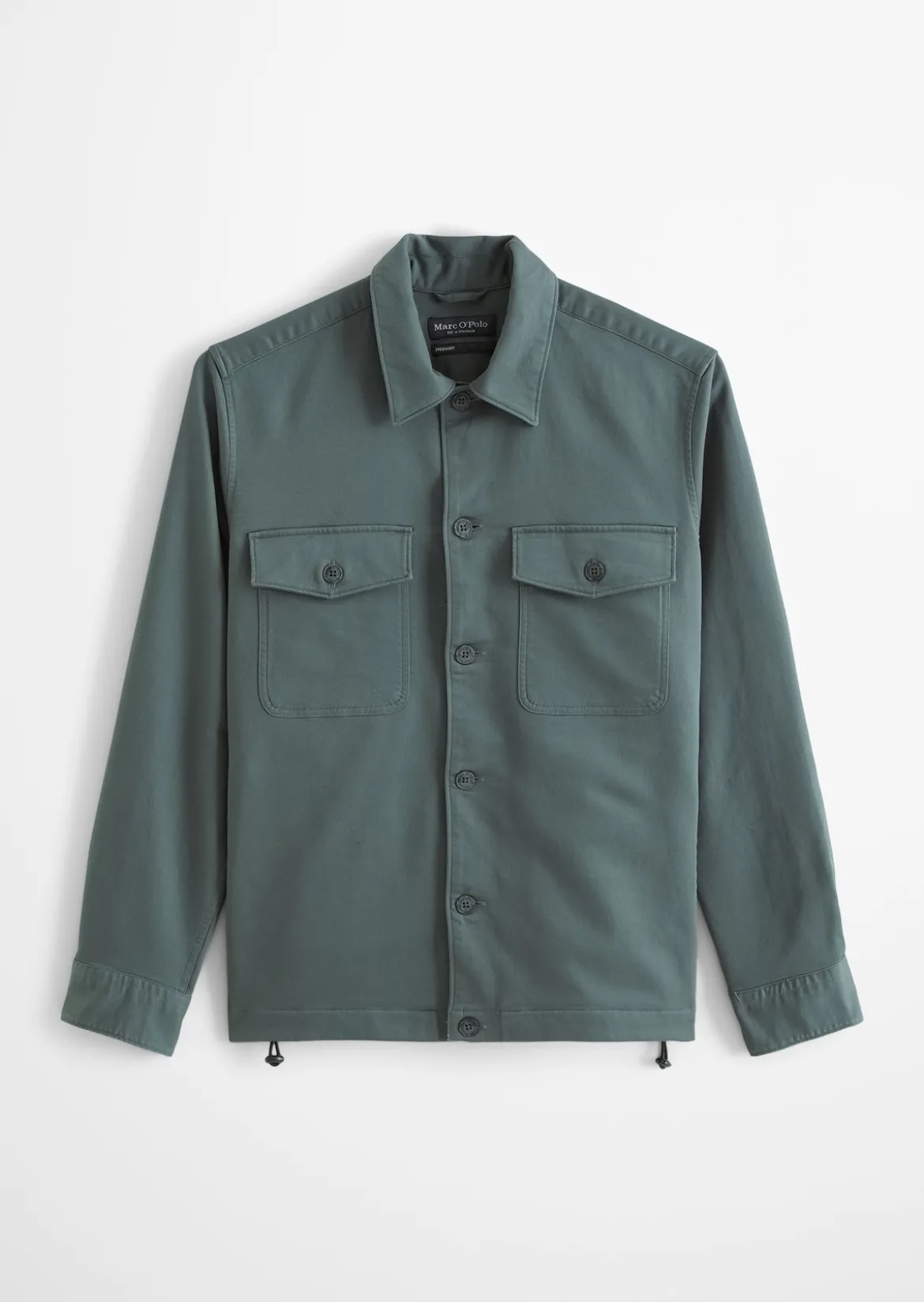 Sateen-Overshirt aus glatter Bio-Baumwoll-Qualität