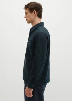Sateen-Overshirt aus glatter Bio-Baumwoll-Qualität