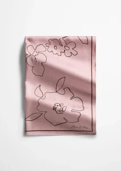Satin-Foulard mit lässigem Print
