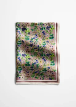 Satin-Foulard mit lässigem Print