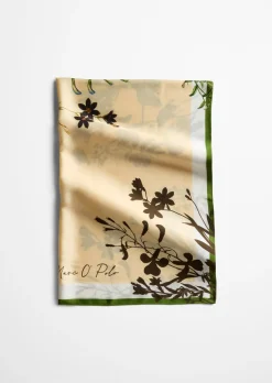 Satin-Foulard mit lässigem Print