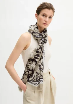 Schal mit Allover-Print mit TENCEL™ Lyocell
