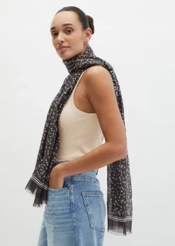 Schal mit Allover-Print mit TENCEL™ Lyocell