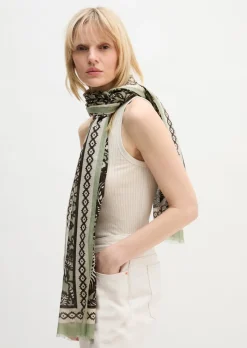 Schal mit Allover-Print mit TENCEL™ Lyocell