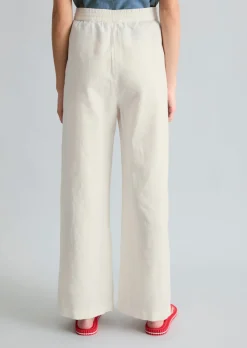 Schlupfhose regular aus Leinen-Baumwolle-Mix