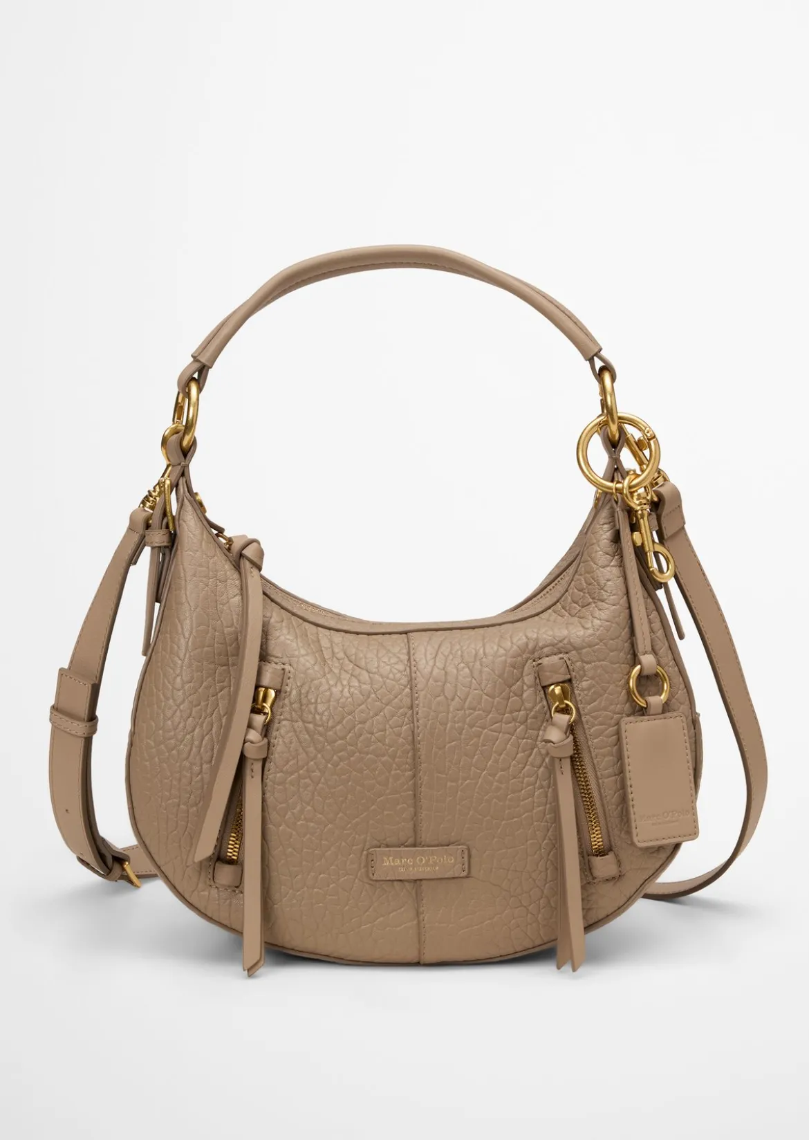 Schultertasche aus fein genarbtem Rindleder