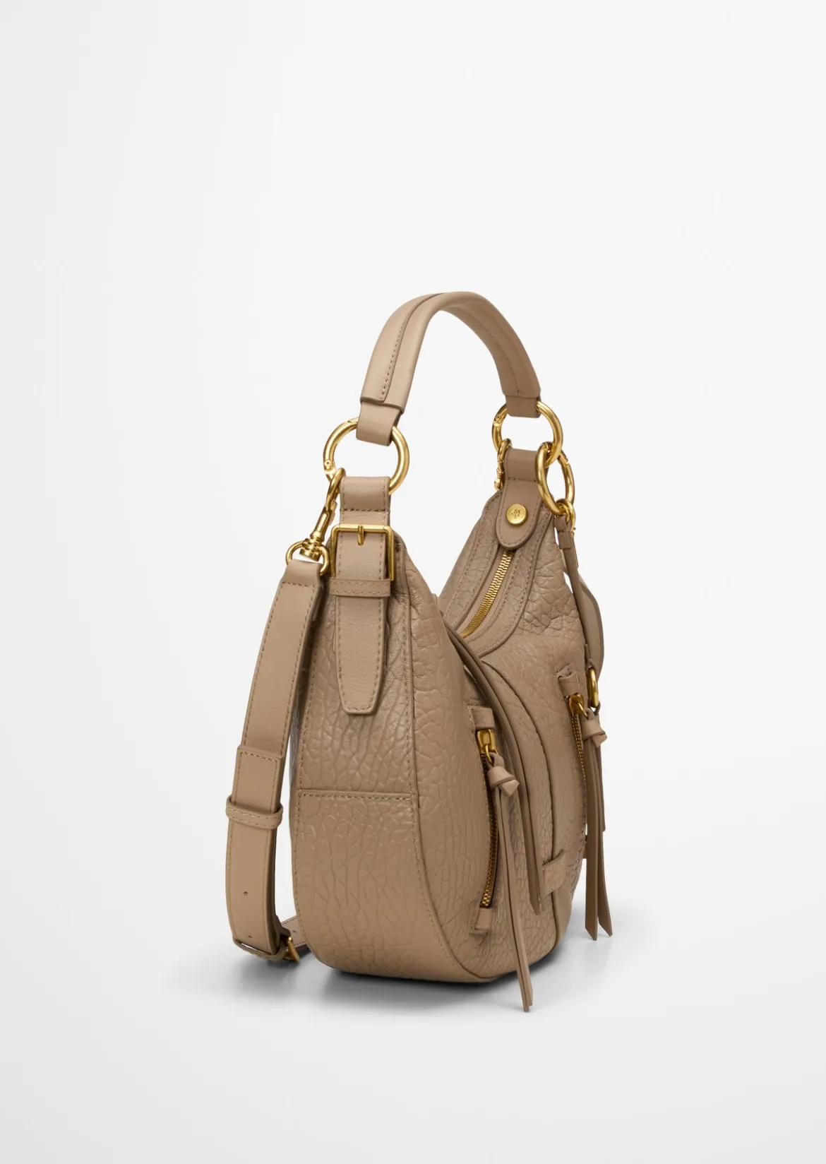 Schultertasche aus fein genarbtem Rindleder
