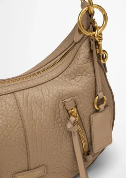 Schultertasche aus fein genarbtem Rindleder