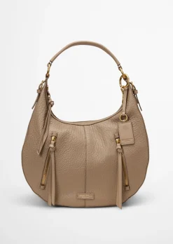 Schultertasche large aus fein genarbtem Schafleder