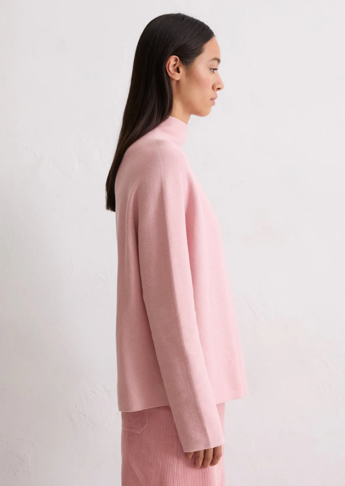Seamless-Pullover loose aus softer Bio-Baumwolle