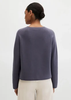 Seamless-Pullover loose aus reiner Bio-Baumwolle