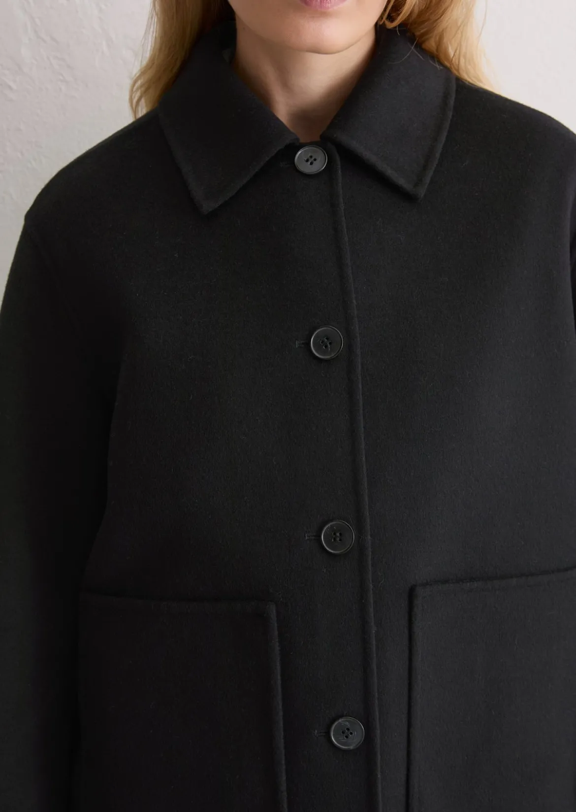 Shirtjacke regular aus edlem Woll-Doubleface