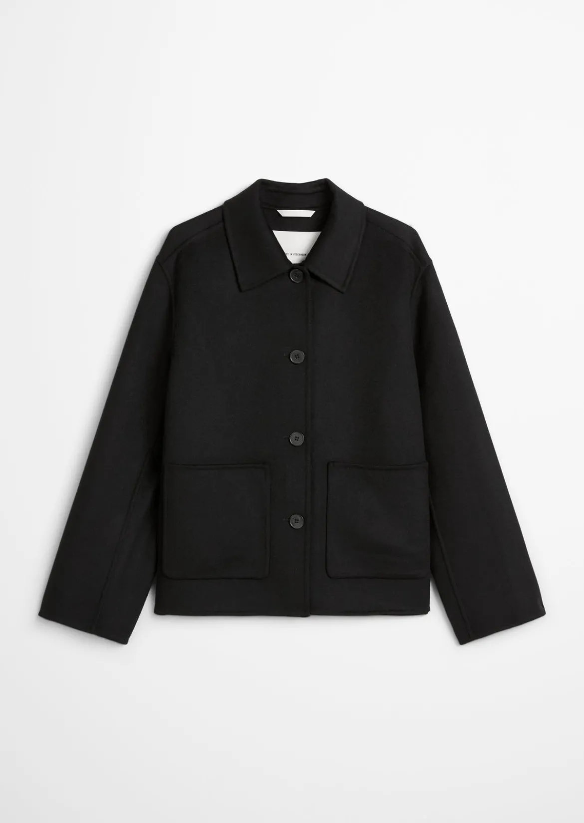 Shirtjacke regular aus edlem Woll-Doubleface