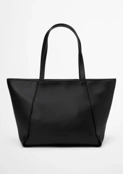Shopper aus einer Lederalternative aus recyceltem Polyester