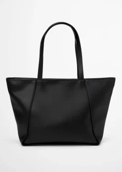 Shopper aus einer Lederalternative aus recyceltem Polyester