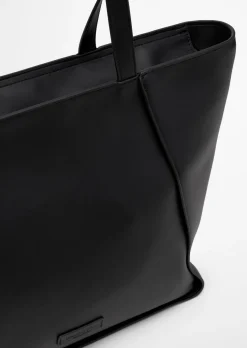 Shopper aus einer Lederalternative aus recyceltem Polyester