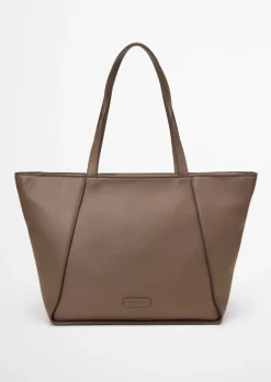 Shopper aus einer Lederalternative aus recyceltem Polyester