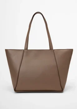 Shopper aus einer Lederalternative aus recyceltem Polyester