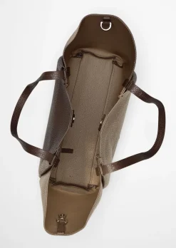 Shopper aus genarbtem Rindleder
