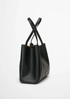 Shopper aus genarbtem Rindleder