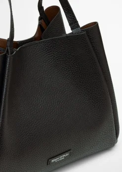 Shopper aus genarbtem Rindleder