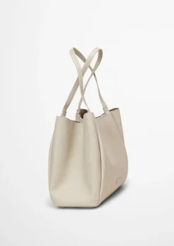 Shopper aus genarbtem Rindleder