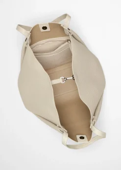 Shopper aus genarbtem Rindleder
