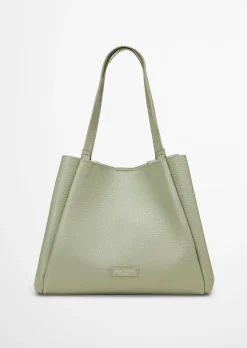Shopper aus genarbtem Rindleder