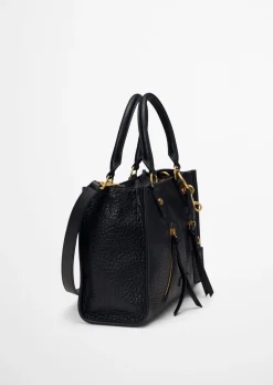 Shopper small aus strukturiertem Schafleder