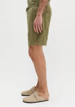 Shorts Model Arik Jogger mit Jacquard-Struktur-Mix