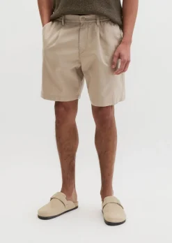 Shorts Model Eksjö Jogger pleats relaxed aus TENCEL™ Lyocell -Leinen-Mix