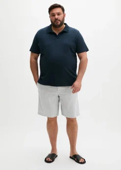 Shorts Model Reso Jogger regular aus Bio-Baumwoll-Leinen-Mix
