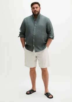 Shorts Model Reso Jogger regular aus Bio-Baumwoll-Leinen-Mix