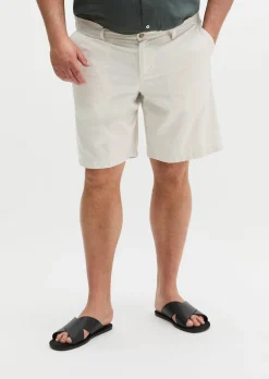 Shorts Model Reso Jogger regular aus Bio-Baumwoll-Leinen-Mix