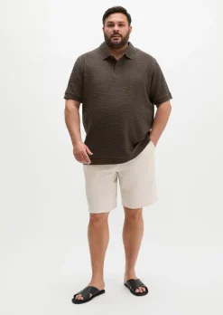 Shorts Model Reso Jogger regular aus reinem Leinen