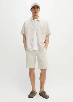 Shorts Model Reso Jogger regular aus Leinen und Bio-Baumwolle
