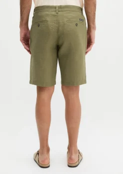 Shorts Model Reso Jogger regular aus europäischem Leinen